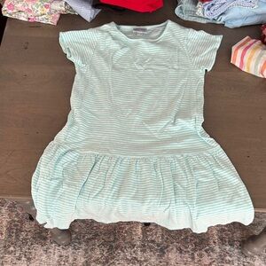 Little English Light Green Striped Dress